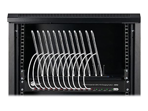 16-Port Industrial USB-C PD Charging Station - 600W - SIIG Industrial grade power charging station adds 16 USB-C charging ports - IDUS0A11S1