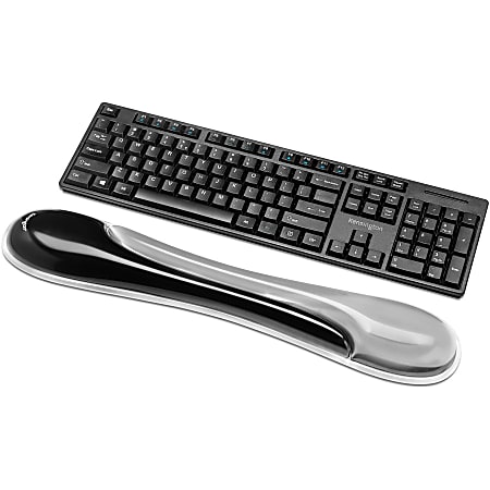 3M Compact Gel Keyboards Wrist Rest With Antimicrobial Protection 18 Wide  Black - Office Depot