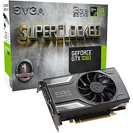 EVGA GeForce GTX 1060 Graphic Card 1.61 GHz Core 1.84 GHz Boost
