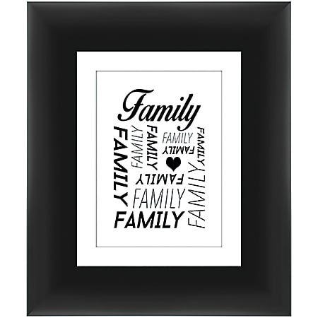 PTM Images Expressions Framed Wall Art, Family, 12"H x 10"W, Black