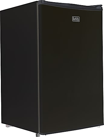 Black+Decker 4.3 Cu. Ft. Compact Refrigerator, Black