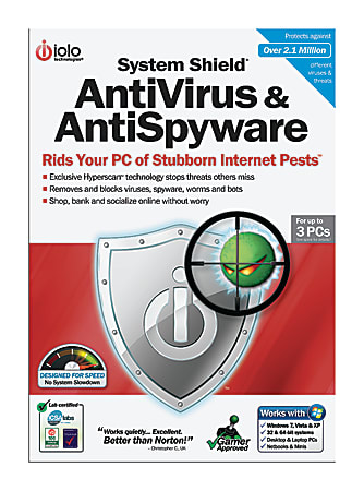 Iolo® System Shield Antivirus And Antispyware, Disc