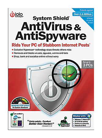 Iolo&reg; System Shield Antivirus And Antispyware, Disc