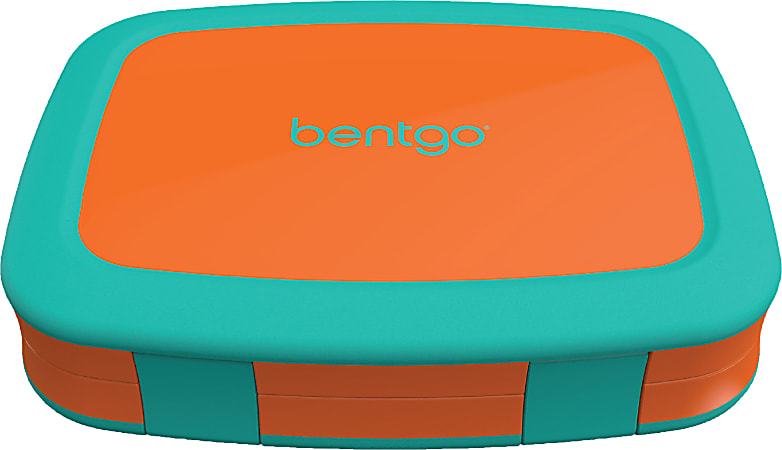 Bentgo Kids Brights Lunch Box, 2"H x 6-1/2"W x 8-1/2"D, Orange