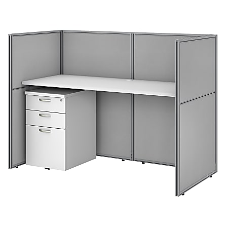 Bush Business Furniture Easy Office 60 W Straight Desk With File