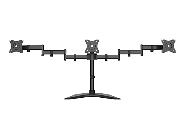 SIIG CE-MT1V12-S1 - Mounting kit (desk stand, 2 articulating arms) - for 3 LCD displays - steel - screen size: 13"-27"