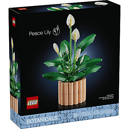 LEGO&reg; 11504 Botanicals Peace Lily Building Blocks Kit, Total Qty 1