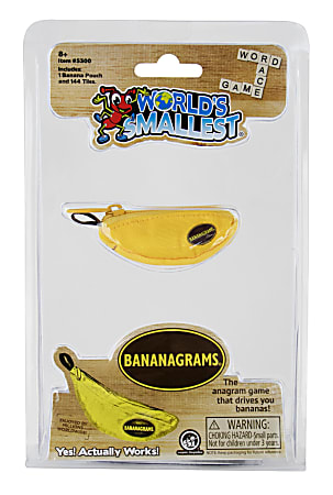 Super Impulse World's Smallest Bananagrams Game, Set Of 145 Pieces