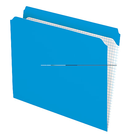 Pendaflex® Reinforced-Top File Folders, Straight Cut Tab, Letter Size, Blue, Box Of 100 Folders