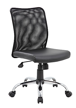 Boss Office Products Budget Fabric Mesh-Back Task Chair,