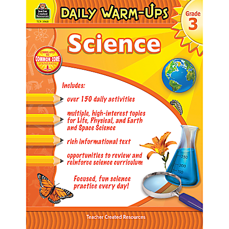 Teacher Created Resources Daily Warm-Ups Science Book, Grade 3