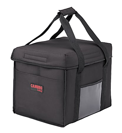 Cambro Delivery GoBags, 15" x 12" x 12", Black, Set Of 4 GoBags