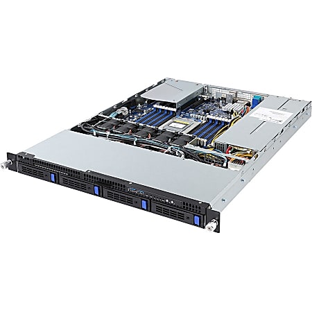 Gigabyte R151-Z30 Barebone System - 1U Rack-mountable - AMD - Socket SP3 - 1 x Processor Support - 64 GB DDR4 SDRAM DDR4-2666/PC4-21300 Maximum RAM Support - Serial ATA/600, 12Gb/s SAS RAID Supported Controller - ASPEED AST2500 Integrated - 5 x Total Bay
