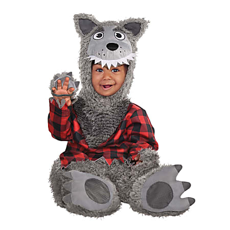 Amscan Baby Wolf Infants' Halloween Costume, 6-12 Months