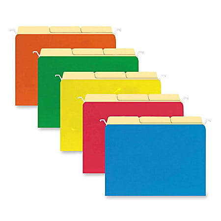 Find It Find-it Tab View Mini Hanging File Folders Assorted Colors 6 FT07184 for sale online 