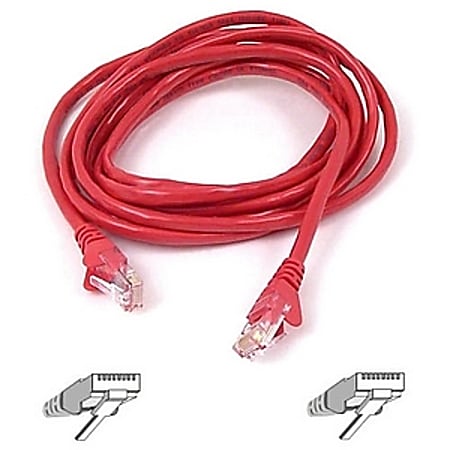 Belkin Cat5e Patch Cable - RJ-45 Male - RJ-45 Male - 100ft - Red