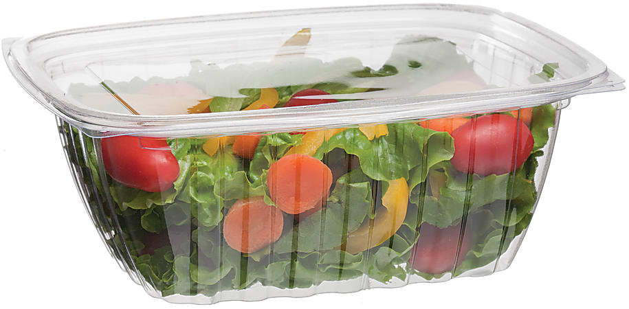 Eco-Products Rectangular Deli Containers, 32 Oz, Clear, Pack Of 200 Containers