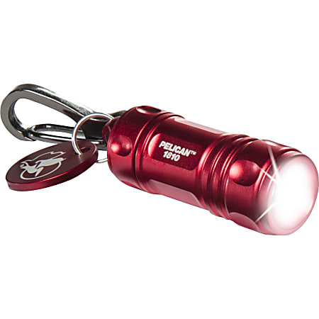 ProGear 1810 LED Keychain Light - LR41 - AluminumBody, SteelClip - Red