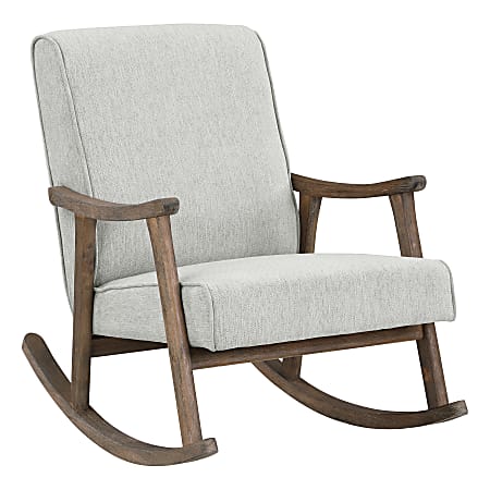 Office Star™ Gainsborough Rocker, Smoke/Brushed Brown