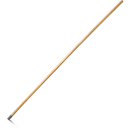 Genuine Joe Screw Mop Replacement Handle - 60" Length x 0.94" Diameter - Natural - Hardwood, Metal - 1 Each