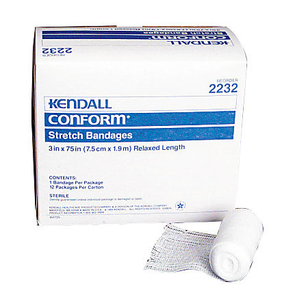 Covidien CONFORM™ Stretch Bandages, Non-Sterile, 2" x 75", Pack Of 12