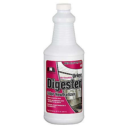 Hospeco Super N Urine Digester With Odor Neutralizers, Red Clover Tea, 1 Quart, Pack Of 6 Neutralizers