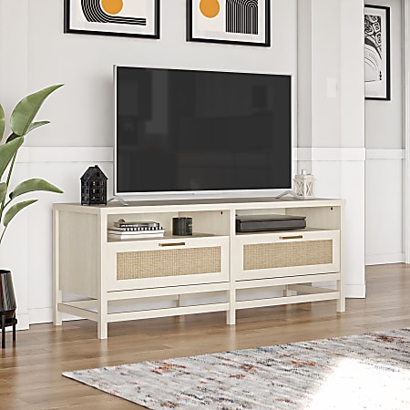Ivory oak tv outlet unit