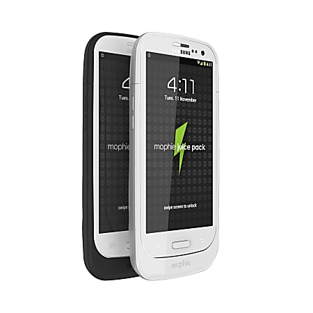 mophie Juice Pack Charging Case For Samsung Galaxy S III, White