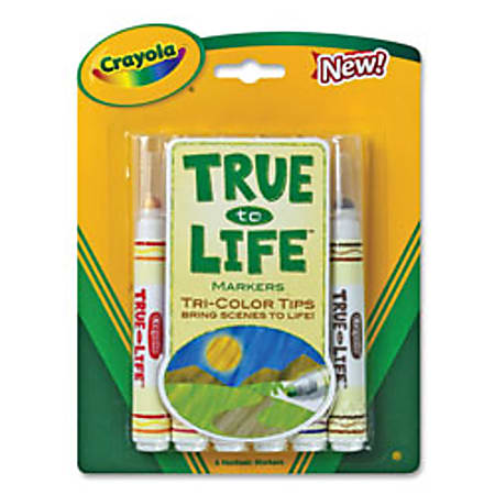 Crayola® True To Life™ Markers, Pack Of 6