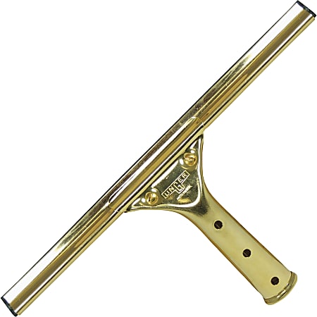 Unger 12" GoldenClip Brass Squeegee - 12" Length