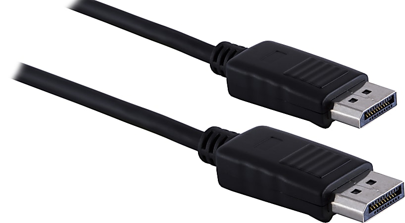 onn. 6' Display Port to HDMI Male Connector Cable, Black 