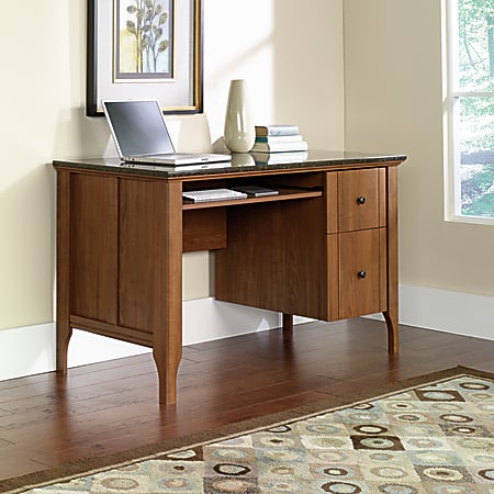 Sauder Appleton Faux Marble Top Computer Desk, Sand Pear