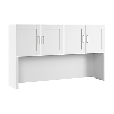 Bush Business Furniture Hampton Heights 72"W Hutch, White, Standard Delivery
