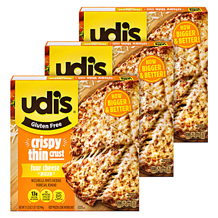 UDI'S Cheese Pizza 12 inch, 17.35 oz, 3 Count