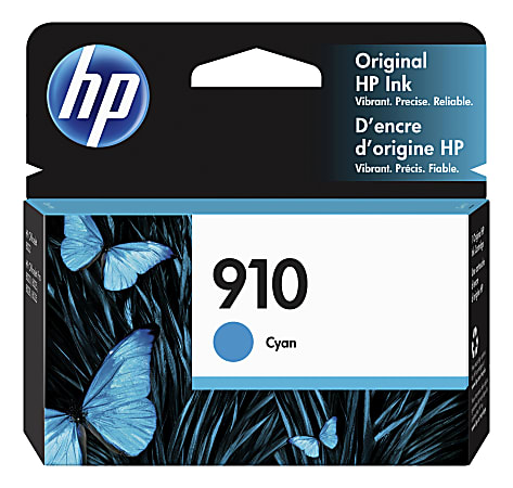 HP 910 Cyan Ink Cartridge, 3YL58AN