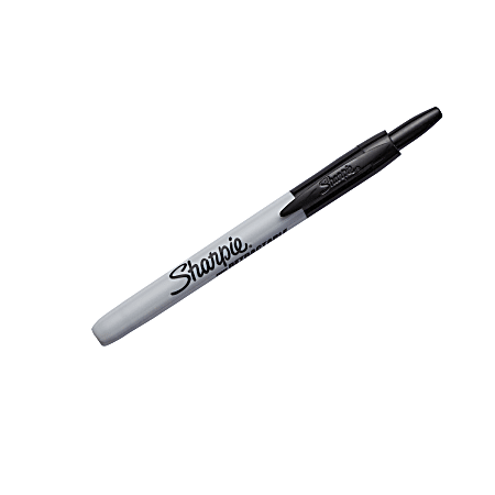 Sharpie Retractable Permanent Markers Fine Point Black Pack Of 3 Markers -  Office Depot