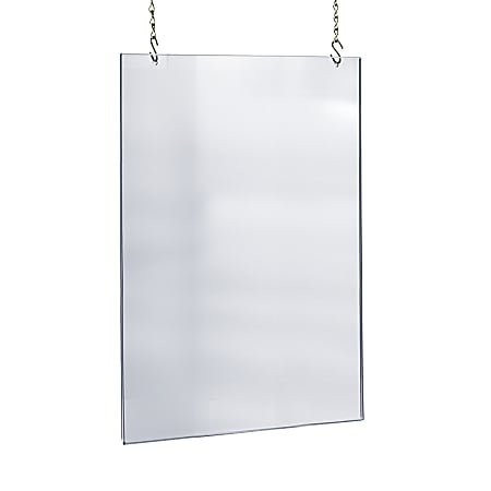 Azar Displays Acrylic Hanging Poster Frame, 36" x 24", Clear