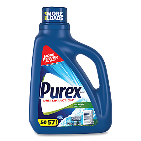 Purex® Liquid Laundry Detergent, Mountain Breeze, 75 oz Bottle, 6/Carton