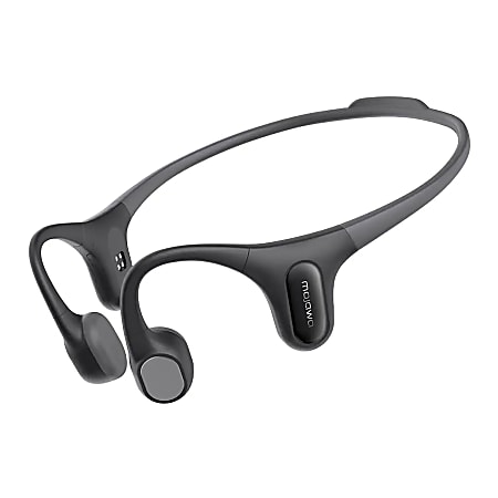 Mojawa&trade; Run Plus Bluetooth&reg; Bone-Conduction Waterproof Open-Ear Headphones With Microphone For Outdoor Sports, Black