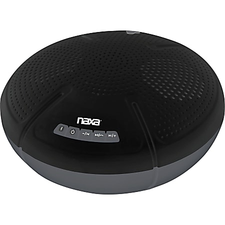 Naxa NAS-3103 Bluetooth Speaker System - Black - 275 Hz to 20 kHz - Battery Rechargeable