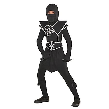 Amscan Black Ops Ninja Boys' Halloween Costume, Large, Black