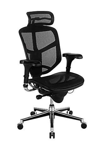 WorkPro® Quantum 9000 Series Ergonomic Mesh High-Back Executive Chair, Black