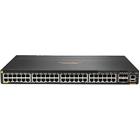 HPE 6300M 48-port 1GbE Class 4 PoE and 4-port SFP56 Switch - 48 Ports - Manageable - 3 Layer Supported - JL661A