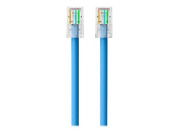 Belkin 5ft CAT6 Ethernet Patch Cable, RJ45, M/M, Blue - Patch cable - RJ-45 (M) to RJ-45 (M) - 5 ft - UTP - CAT 6 - blue
