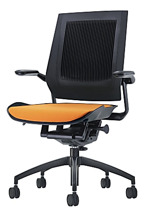 Raynor® BodyFlex Task Chair, 42 1/10"H x 25 7/10"W x 23 1/5"D, Orange/Black