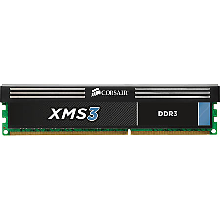 Corsair XMS3 8GB DDR3 SDRAM Memory Module - For Desktop PC - 8 GB (1 x 8 GB) - DDR3-1333/PC3-10600 DDR3 SDRAM - CL9 - 1.50 V - Unbuffered - 240-pin - DIMM
