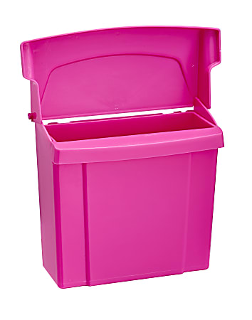 Alpine Plastic Sanitary Napkin Receptacle 10 H x 9 W x 5 D Pink ...