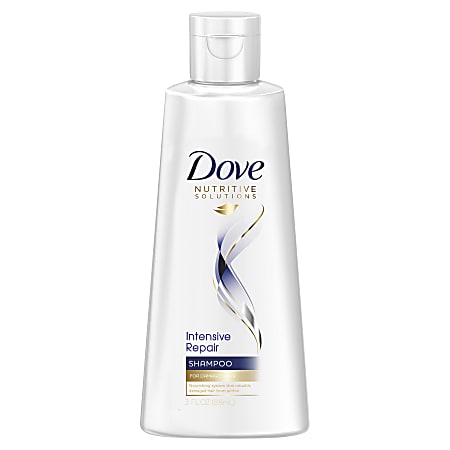 Dove Intensive Repair Hair Care Fresh Scent Shampoo, 3 Fl Oz, White, Pack Of 24 Bottles 