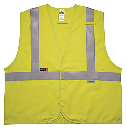 Ergodyne GloWear Flame-Resistant Hi-Vis Safety Vest, Class 2,