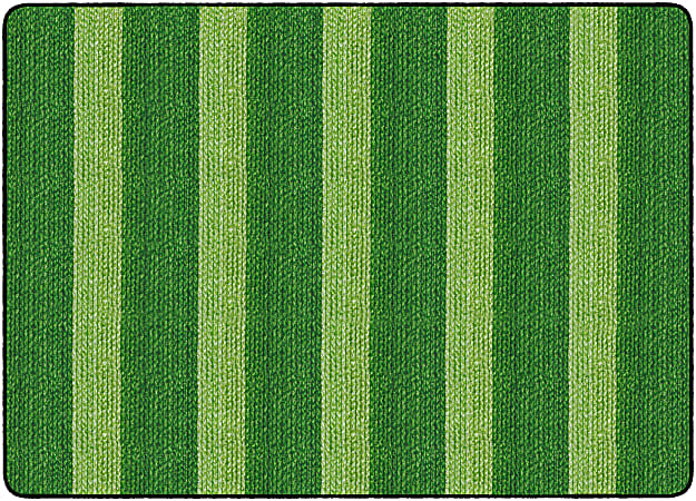 Flagship Carpets Basketweave Stripes Classroom Rug, 6&#x27; x